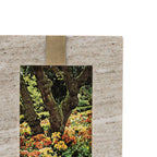 Soren Marble Picture Frame Brass Inlay in Beige- 2 sizes available.