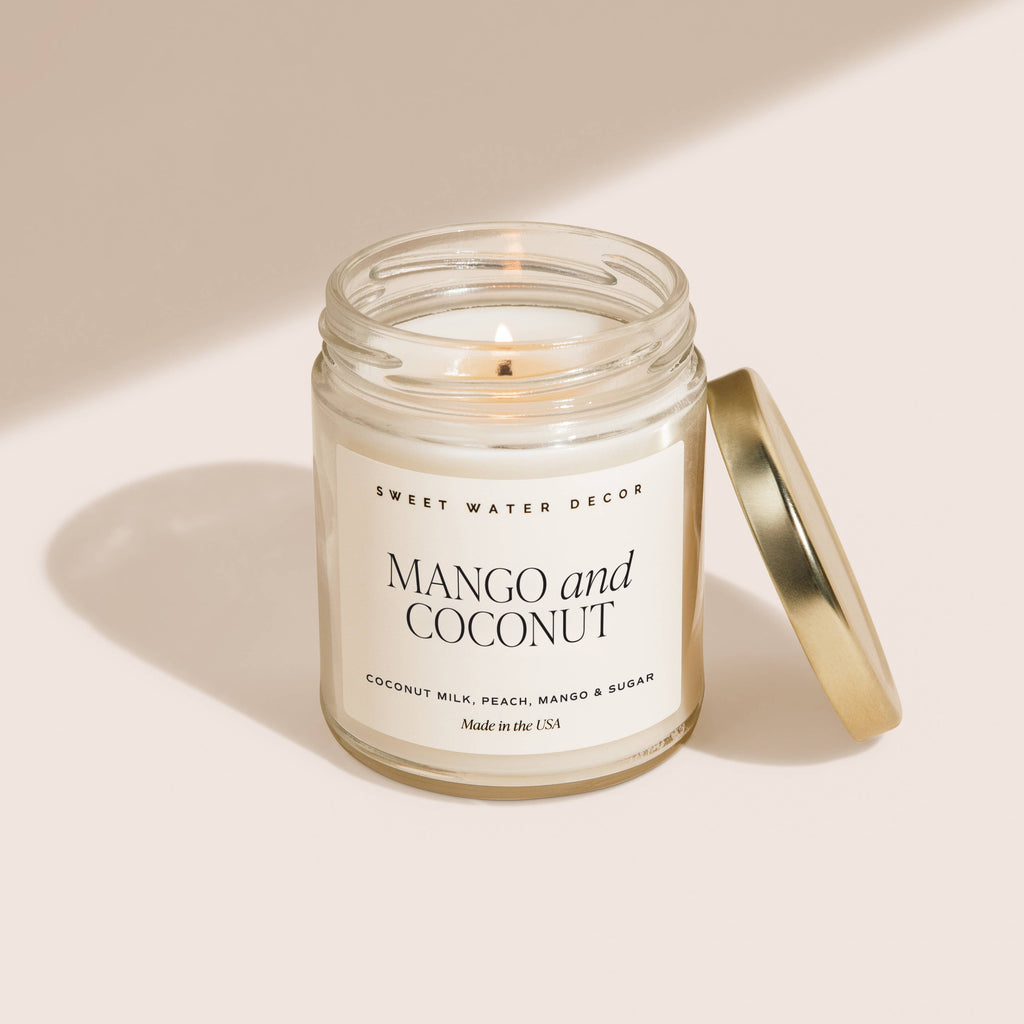 Mango and Coconut 9 oz Soy Candle