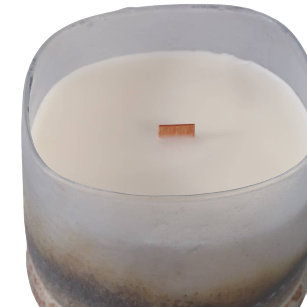 Decorative Candle - Multi Glass Frosted in Lakeside Rain, 12 Oz