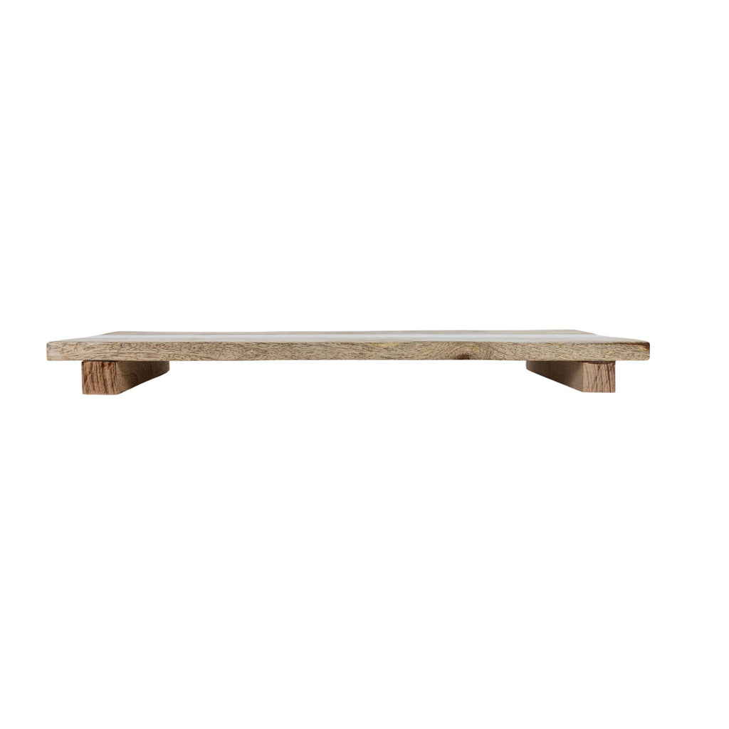 Murphy Elevated Serving Board Mango Wood & White Marble