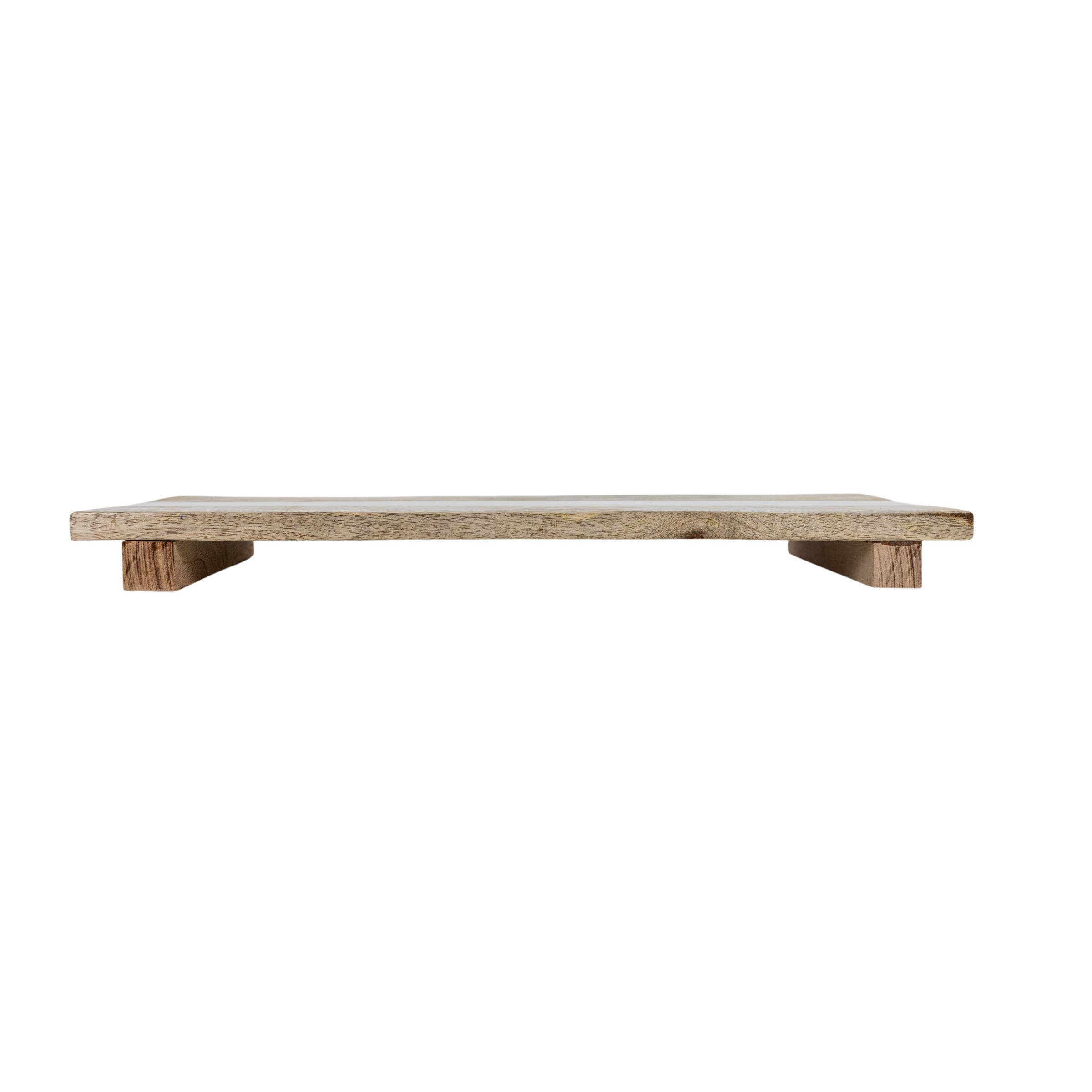 Murphy Elevated Serving Board Mango Wood & White Marble