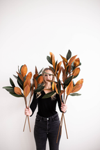 Magnolia Stems Faux Leaves