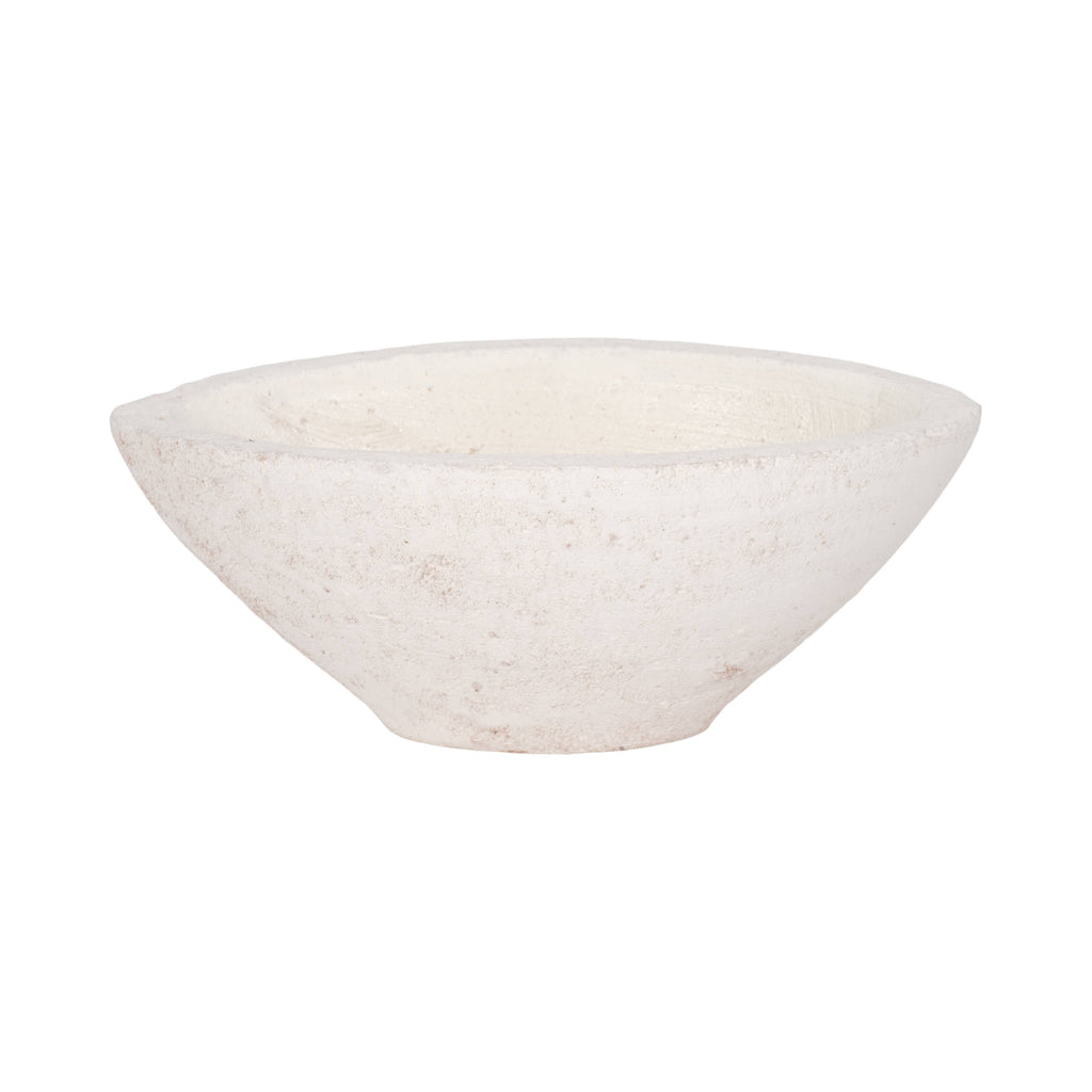 Bowl - White Artisanal Terracotta, 10 in.