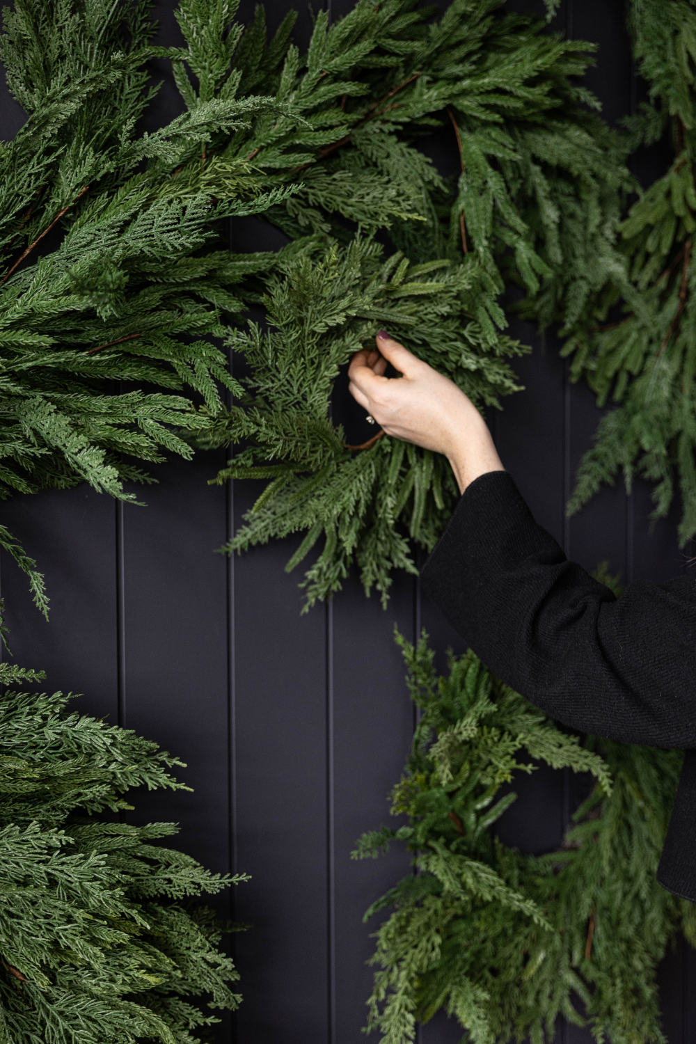 Norfolk & Cypress Mixed Real Touch Wreath - 24"