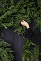 Norfolk & Cypress Mixed Real Touch Wreath - 24"