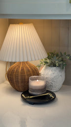 Black Wood Pedestal Stand