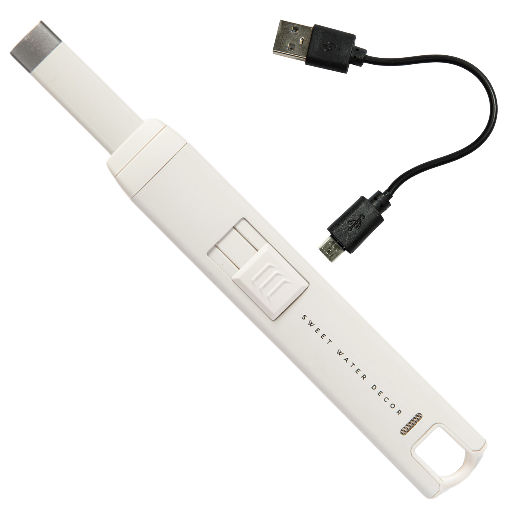 Slate White Large Rechargeable Electric Lighter