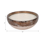Decorative Candle - Gray/Gold Terracotta Pine Bowl, 57 Oz
