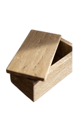 Travertine Lidded Box