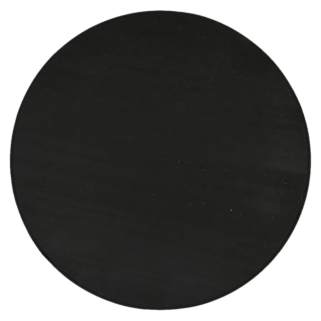 Black Wood Pedestal Stand