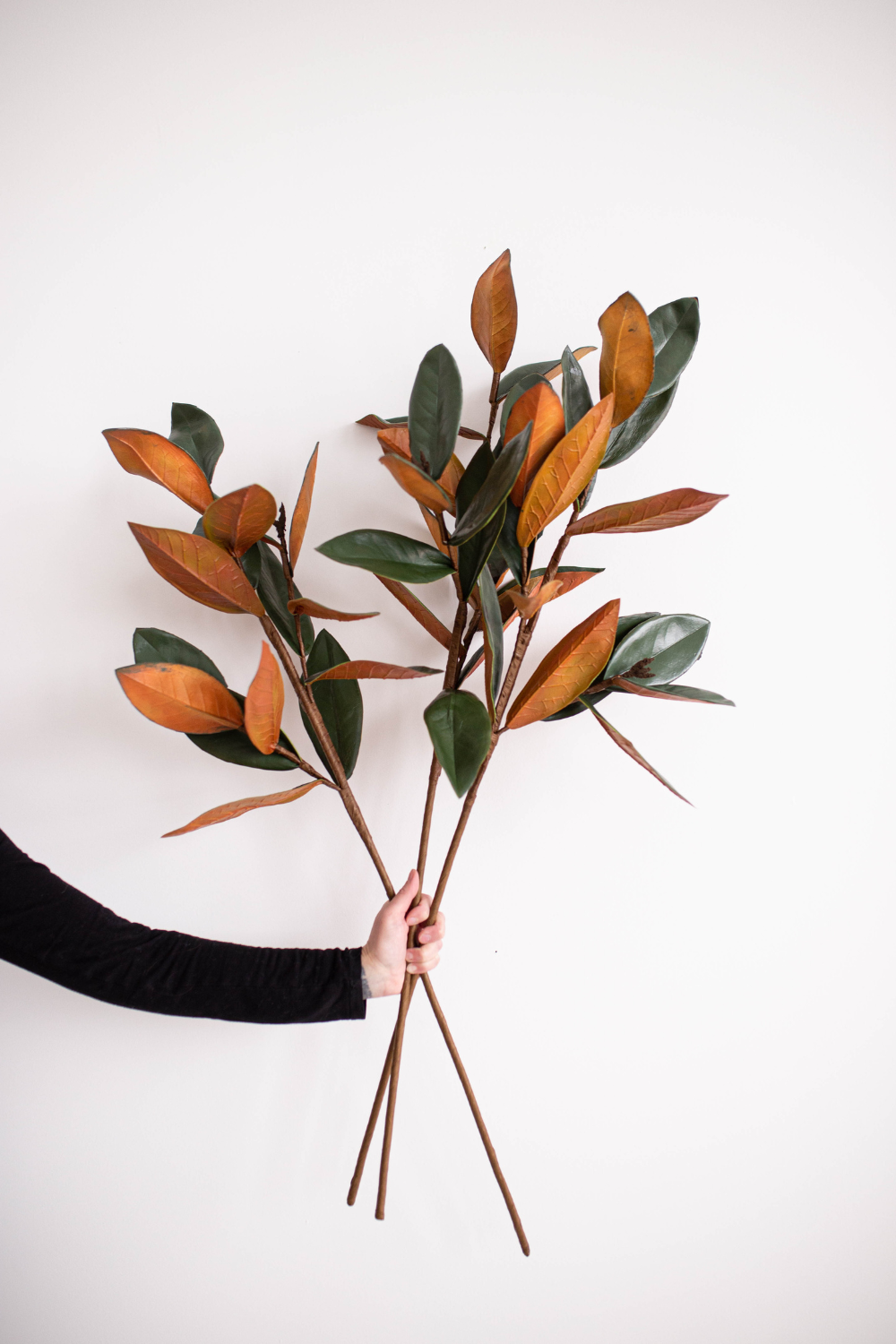 Magnolia Stems Faux Leaves