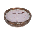 Decorative Candle - Gray/Gold Terracotta Pine Bowl, 57 Oz