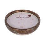 Decorative Candle - Gray/Gold Terracotta Pine Bowl, 57 Oz