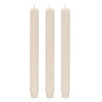 Fluted Taper Candles, Set of 3