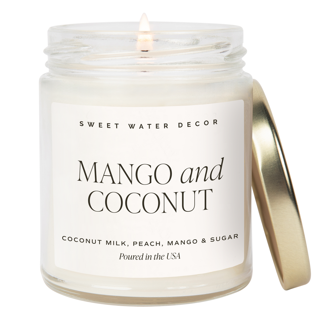Mango and Coconut 9 oz Soy Candle