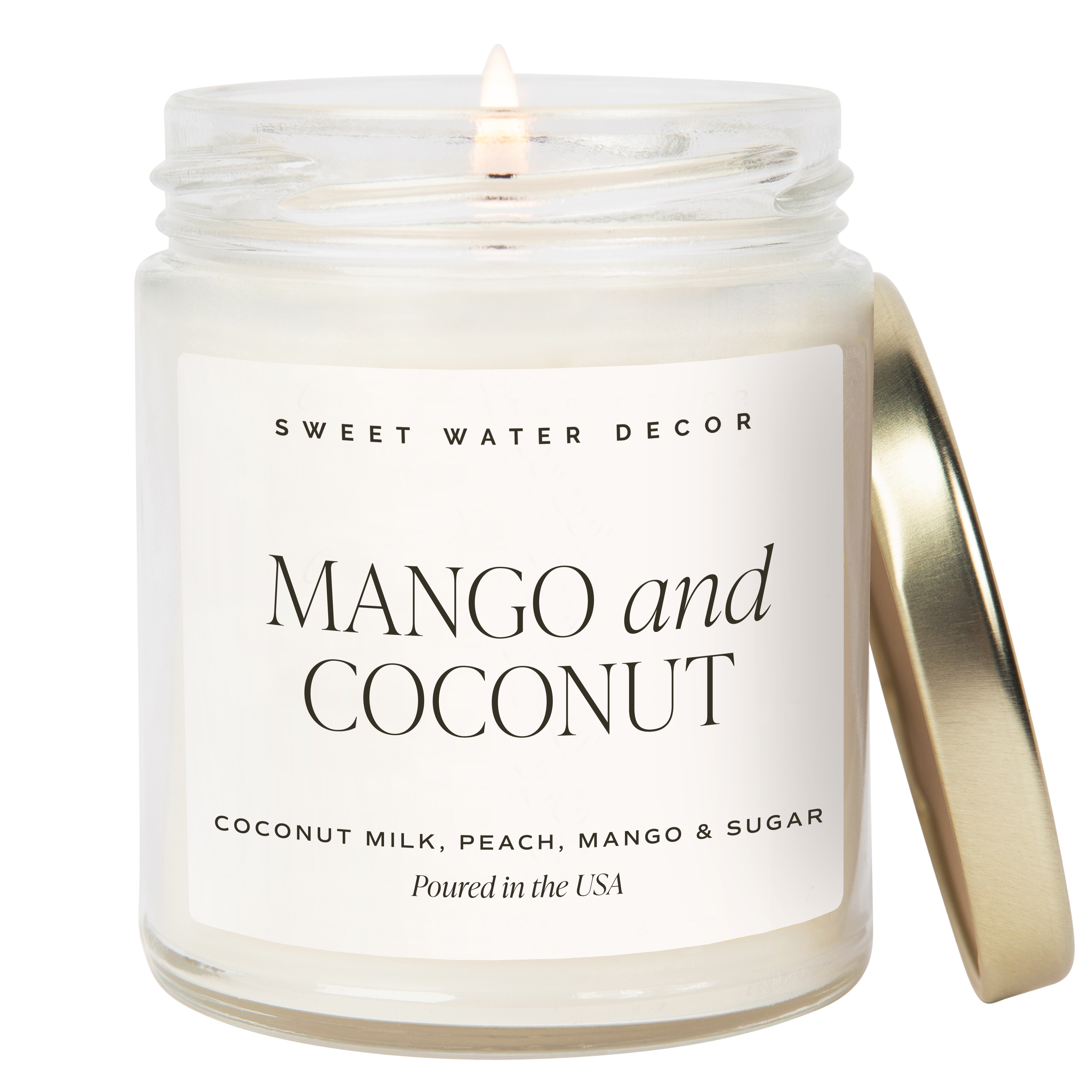 Mango and Coconut 9 oz Soy Candle