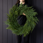 Norfolk & Cypress Mixed Real Touch Wreath - 24"