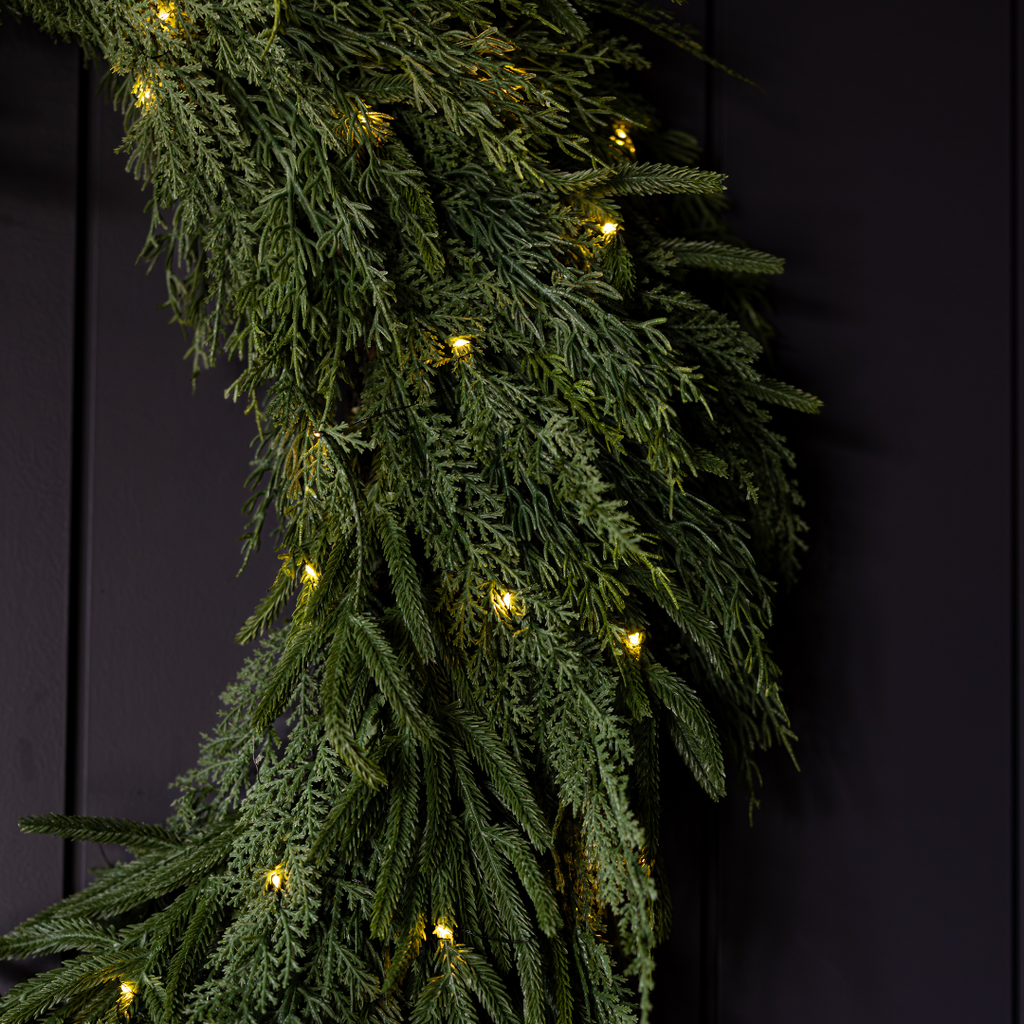 Norfolk & Cypress Mixed Real Touch Wreath - 24"