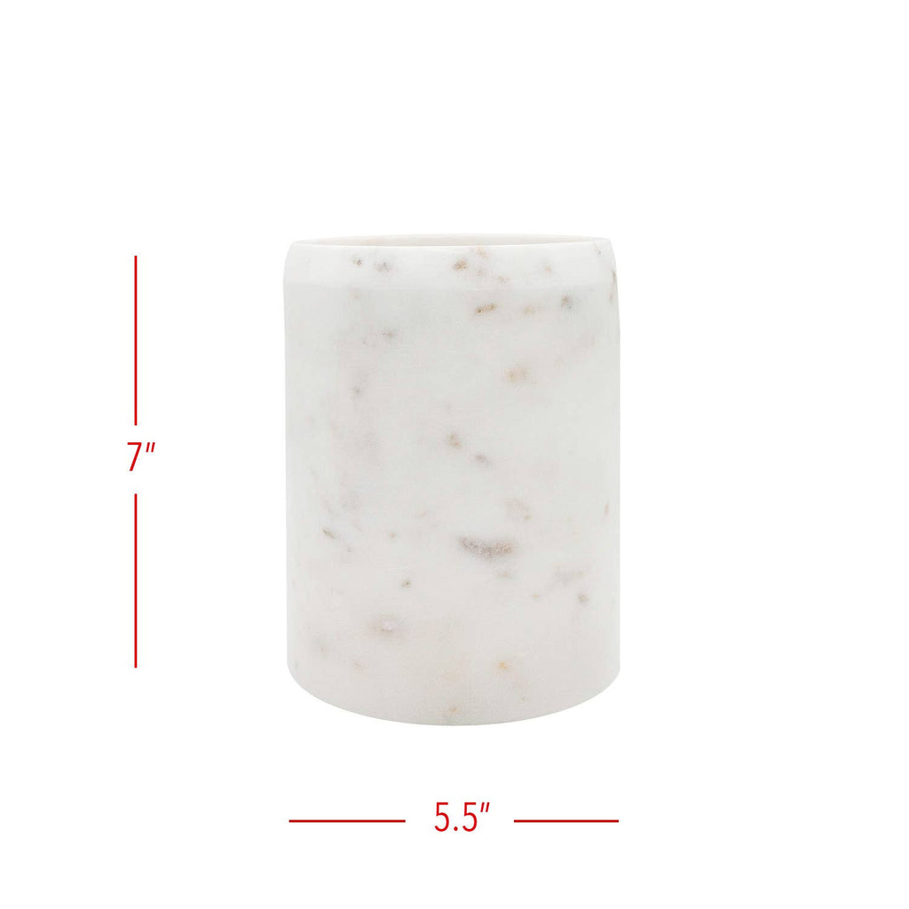 Kendal White Marble Utensil Crock
