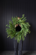 Norfolk & Cypress Mixed Real Touch Wreath - 24"